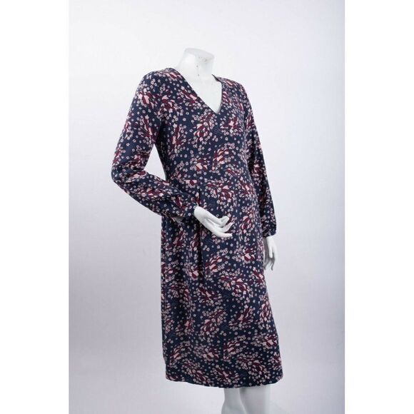 Boden Womens Easy Midi Dress UK 8 US 4 Navy Pink - Picture 3 of 6